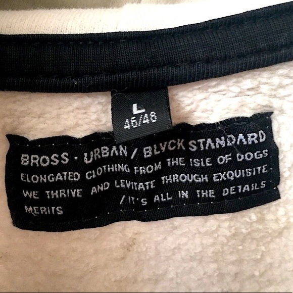 Bross & Jeans Oversized Cream Hoodie Argentina Import Item Front Pouch Hood - Picture 9 of 11